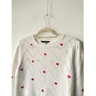 Sweater corazones. Talla: M 2