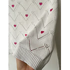 Sweater corazones. Talla: M 4