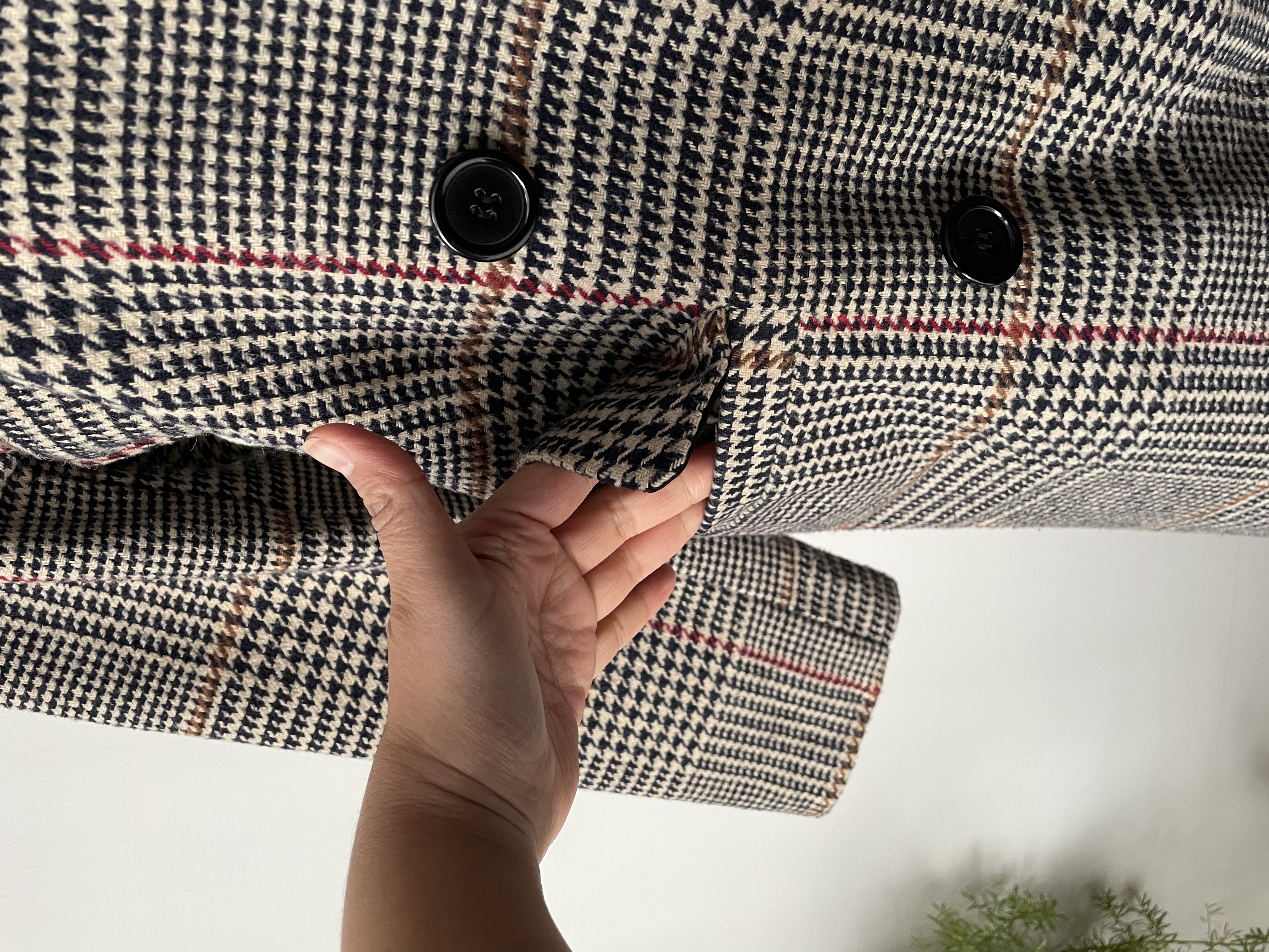 Abrigo tartán. Talla: M 3