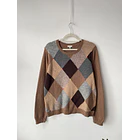 Sweater rombo. Talla: L 1