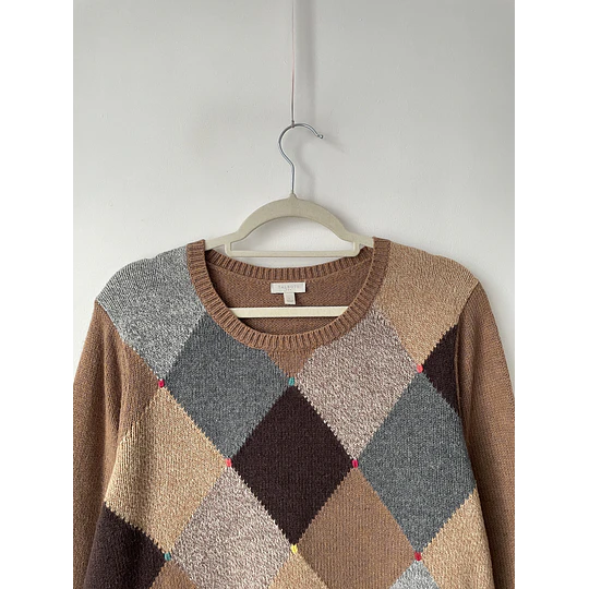 Sweater rombo. Talla: L