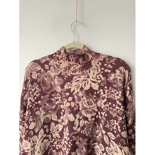 Sweater floral. Talla: S oversized 