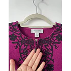 Cárdigan ornamental. Talla: 6 (S/M) 4