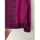 Cárdigan ornamental. Talla: 6 (S/M) 2