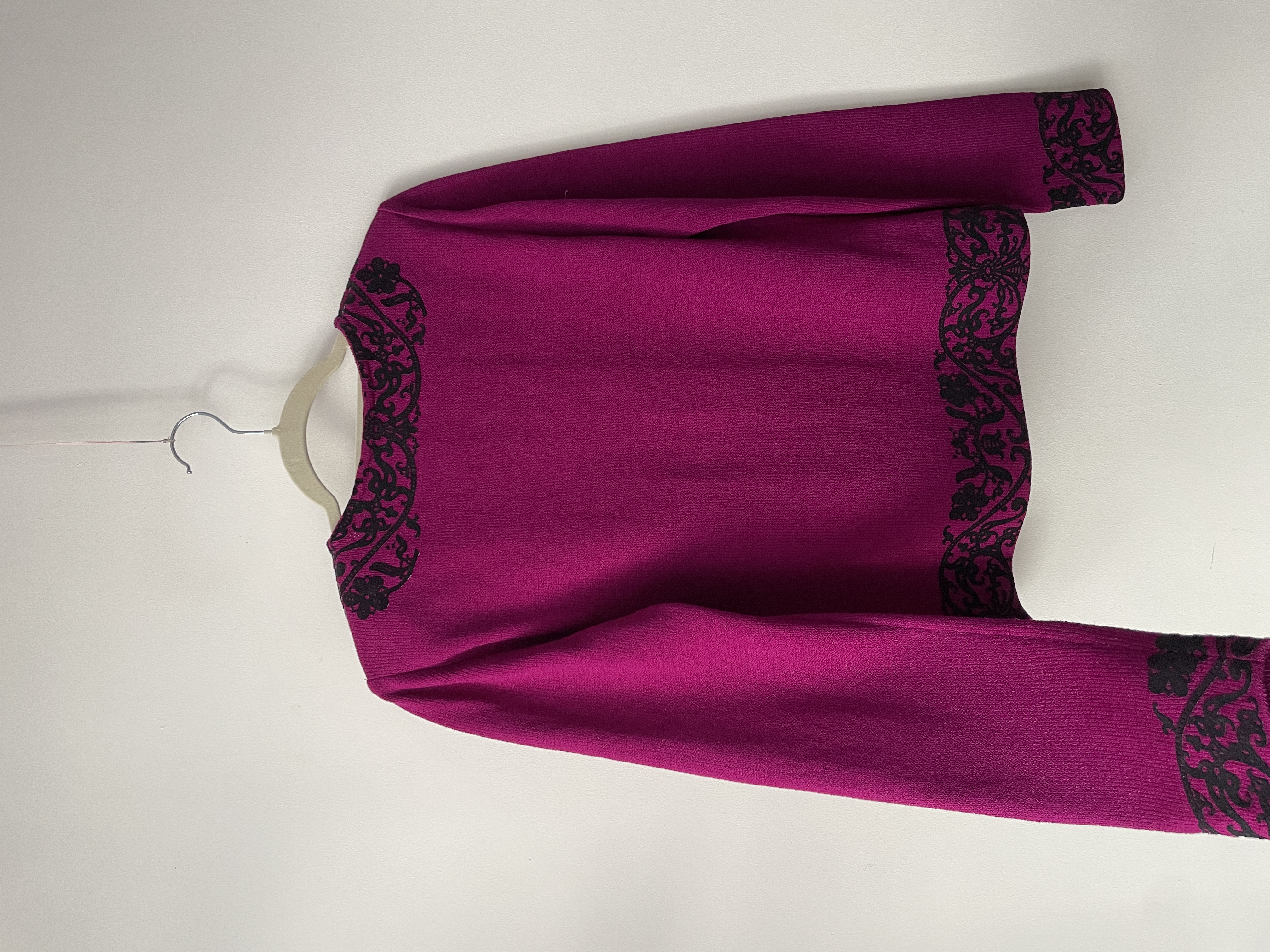 Cárdigan ornamental. Talla: 6 (S/M) 5