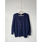 Cárdigan azul lana. Talla: XS oversized 1