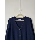Cárdigan azul lana. Talla: XS oversized 2
