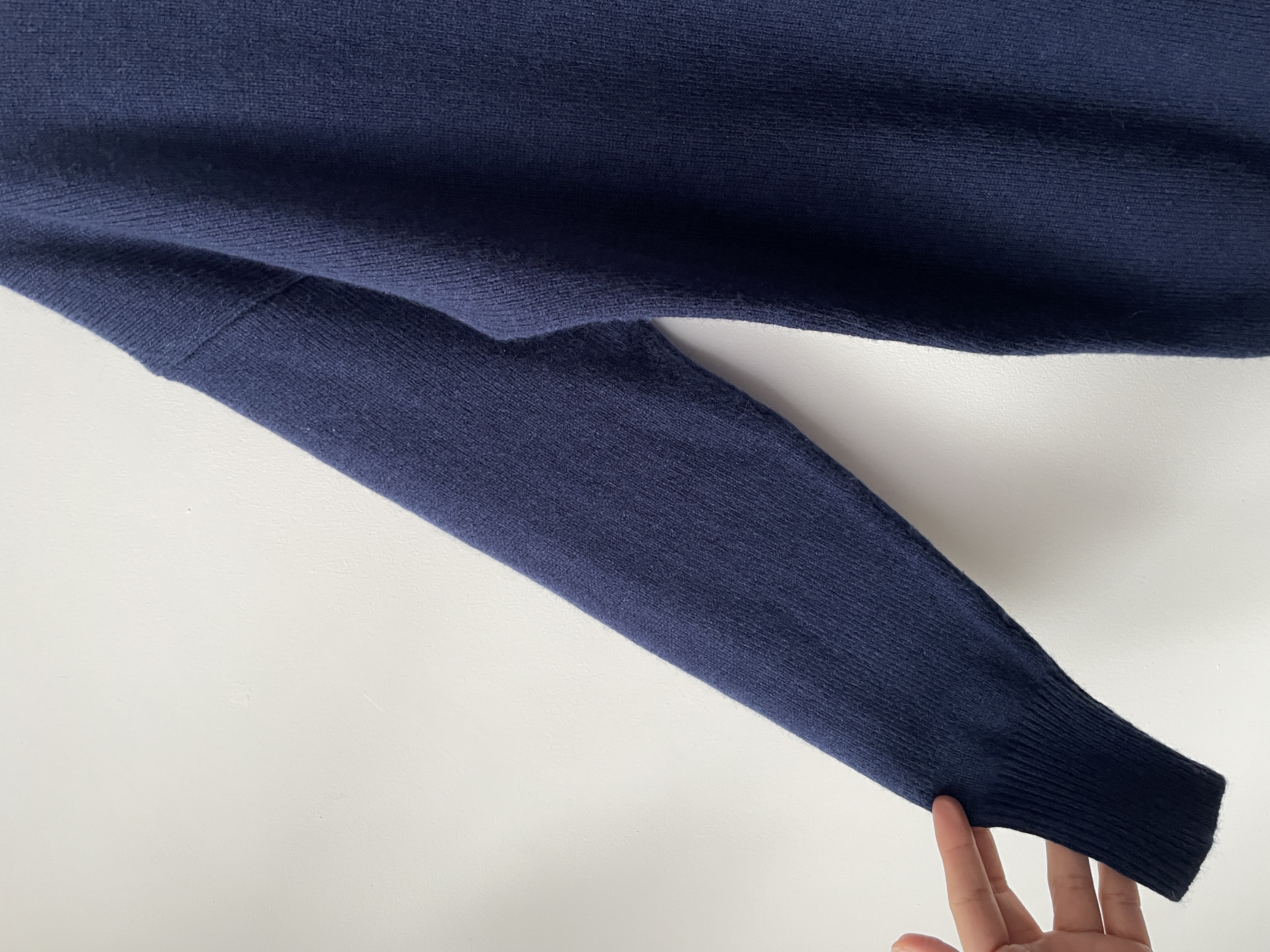 Cárdigan azul lana. Talla: XS oversized 4