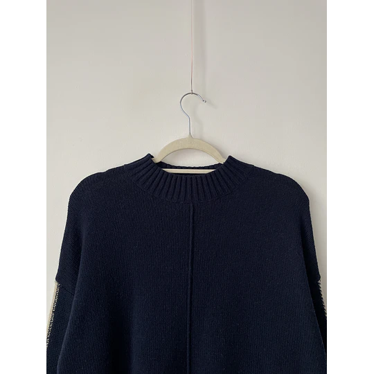 Sweater lana y algodón. Talla: M