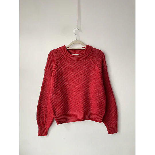 Sweater rojo. Talla: M