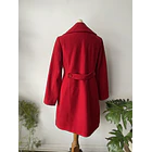 Abrigo rojo lana detalle. Talla: M 9
