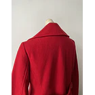 Abrigo rojo lana detalle. Talla: M 10