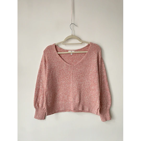 Sweater jaspeado. Talla: XS