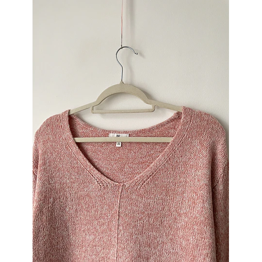 Sweater jaspeado. Talla: XS