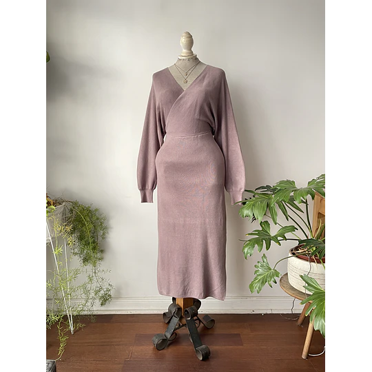 Vestido rosa viejo. Talla: S