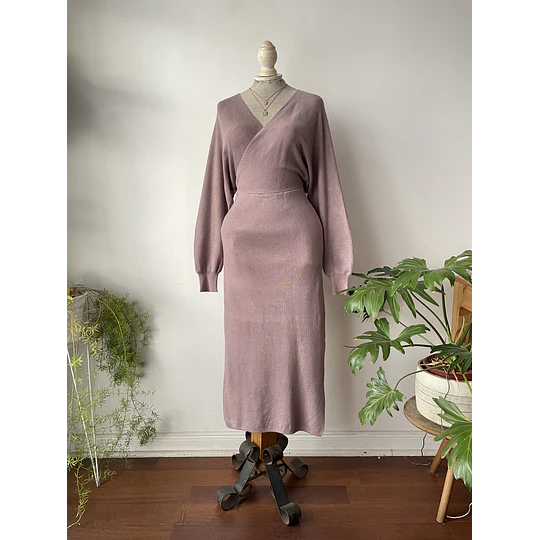 Vestido rosa viejo. Talla: S