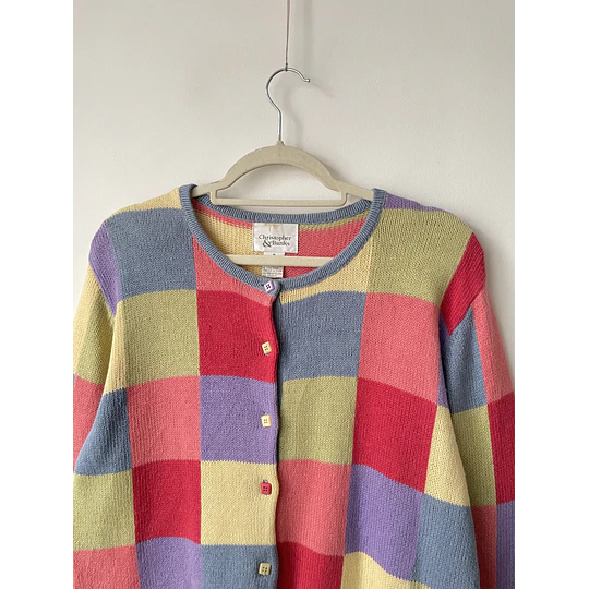 Cárdigan colores. Talla: M
