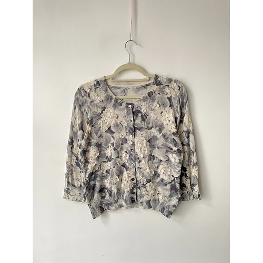 Cárdigan seda y algodón. Talla: M