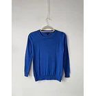 Sweater azul rey lana merino. Talla: XXS 1