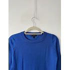 Sweater azul rey lana merino. Talla: XXS 2
