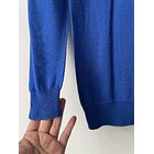 Sweater azul rey lana merino. Talla: XXS 3