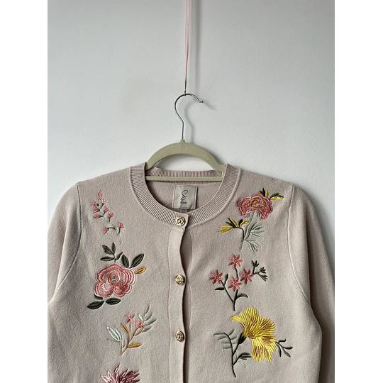 Cárdigan floral. Talla: XS