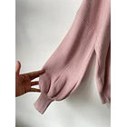 Sweater globo rosa. Talla: S oversized 3