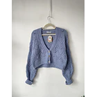 Cárdigan celeste. Talla: M 1