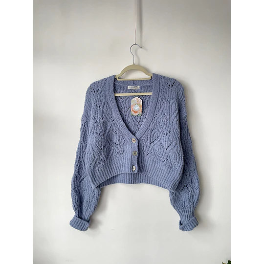 Cárdigan celeste. Talla: M