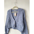 Cárdigan celeste. Talla: M 2