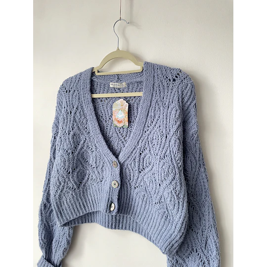 Cárdigan celeste. Talla: M