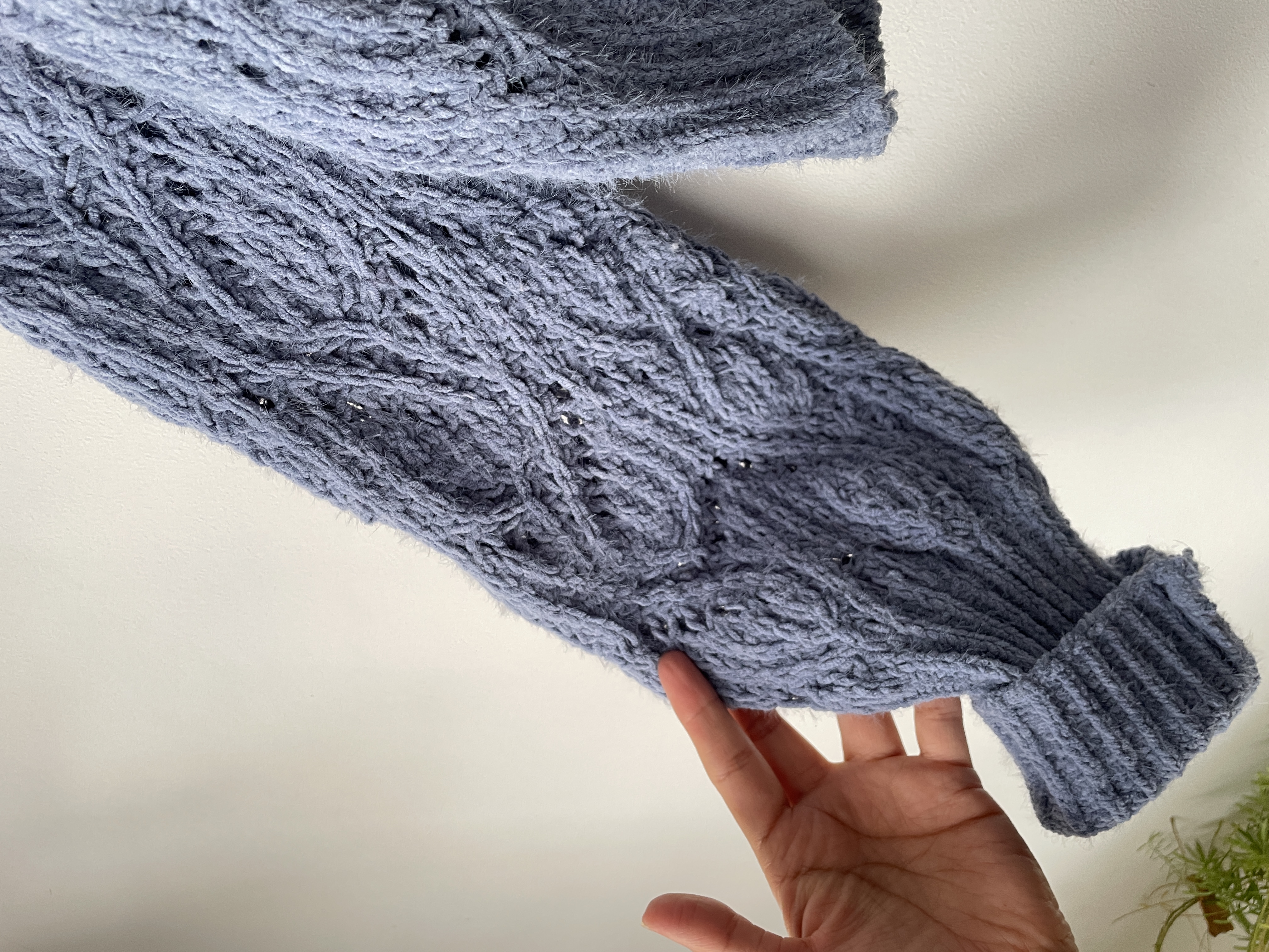 Cárdigan celeste. Talla: M 3