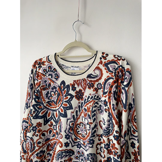 Sweater paisley. Talla: pL (M/L) 
