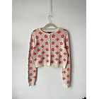 Cárdigan flores. Talla: XL chico (L) 1