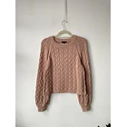 Sweater trenzado algodón. Talla: S 1