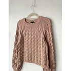 Sweater trenzado algodón. Talla: S 2