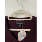 Sweater burdeo cachemira. Talla: M Hombre  5