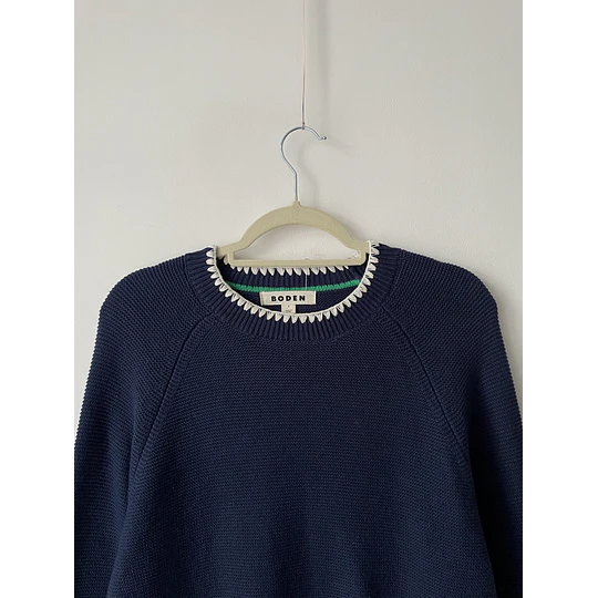 Sweater azul. Talla: S oversized (M/L)