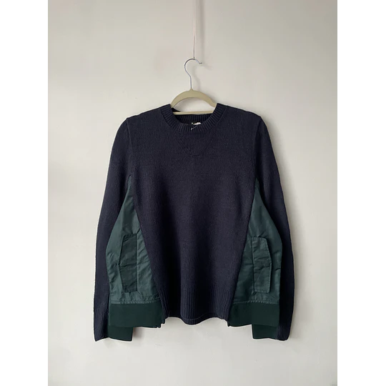 Sweater bolsillos. Talla: L holgado (xl+)