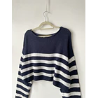 Sweater navy algodón. Talla: M/L 2
