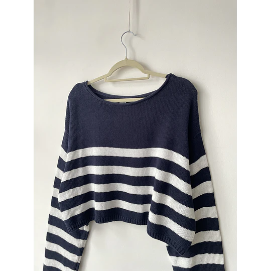 Sweater navy algodón. Talla: M/L