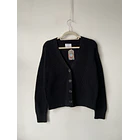 Cárdigan negro algodón. Talla: XS oversized 1