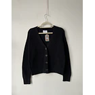 Cárdigan negro algodón. Talla: XS oversized 2