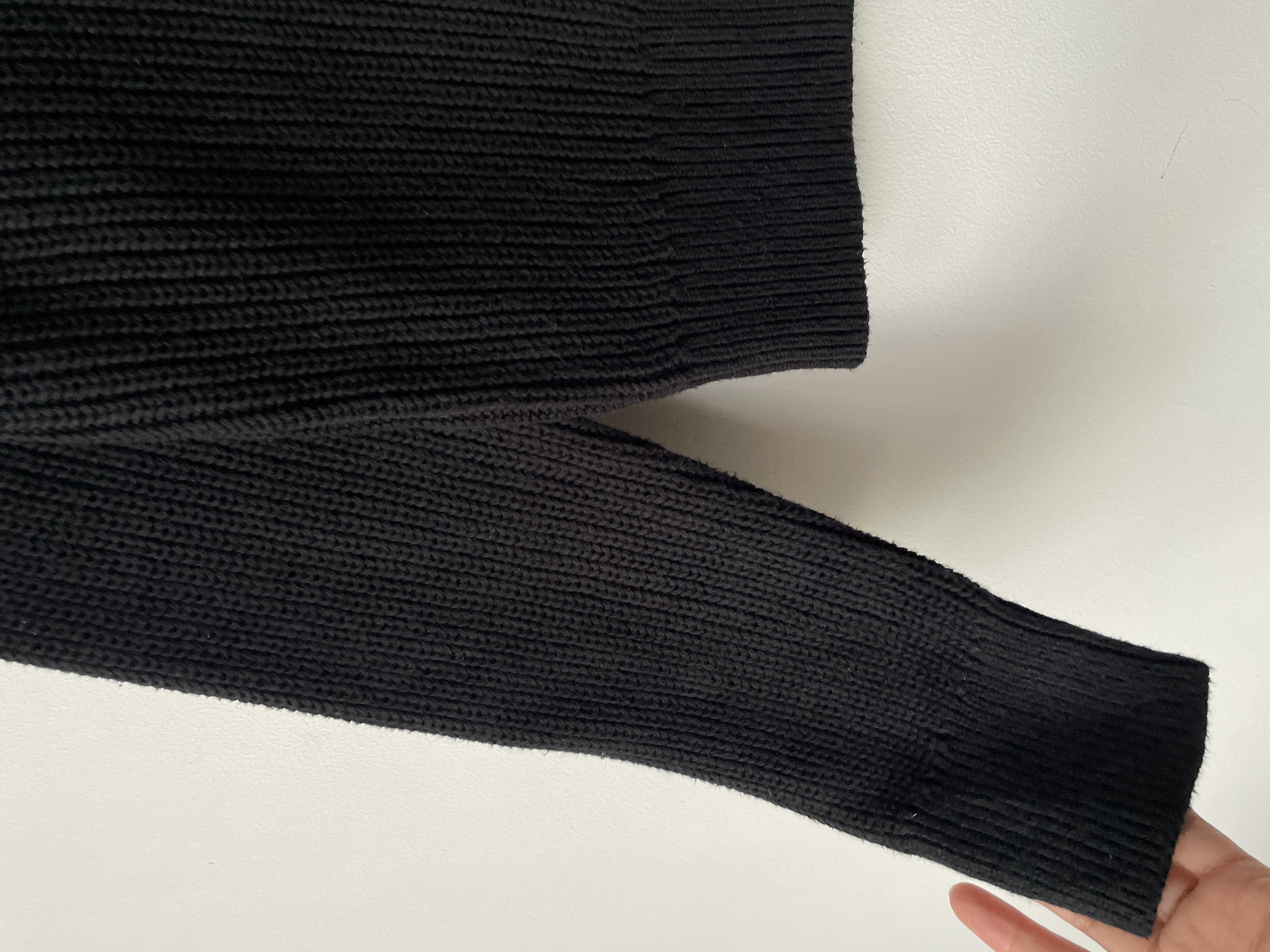 Cárdigan negro algodón. Talla: XS oversized 4