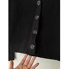 Cárdigan negro algodón. Talla: XS oversized 5