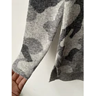 Sweater camuflaje lana y alpaca. Talla: XS holgado 4