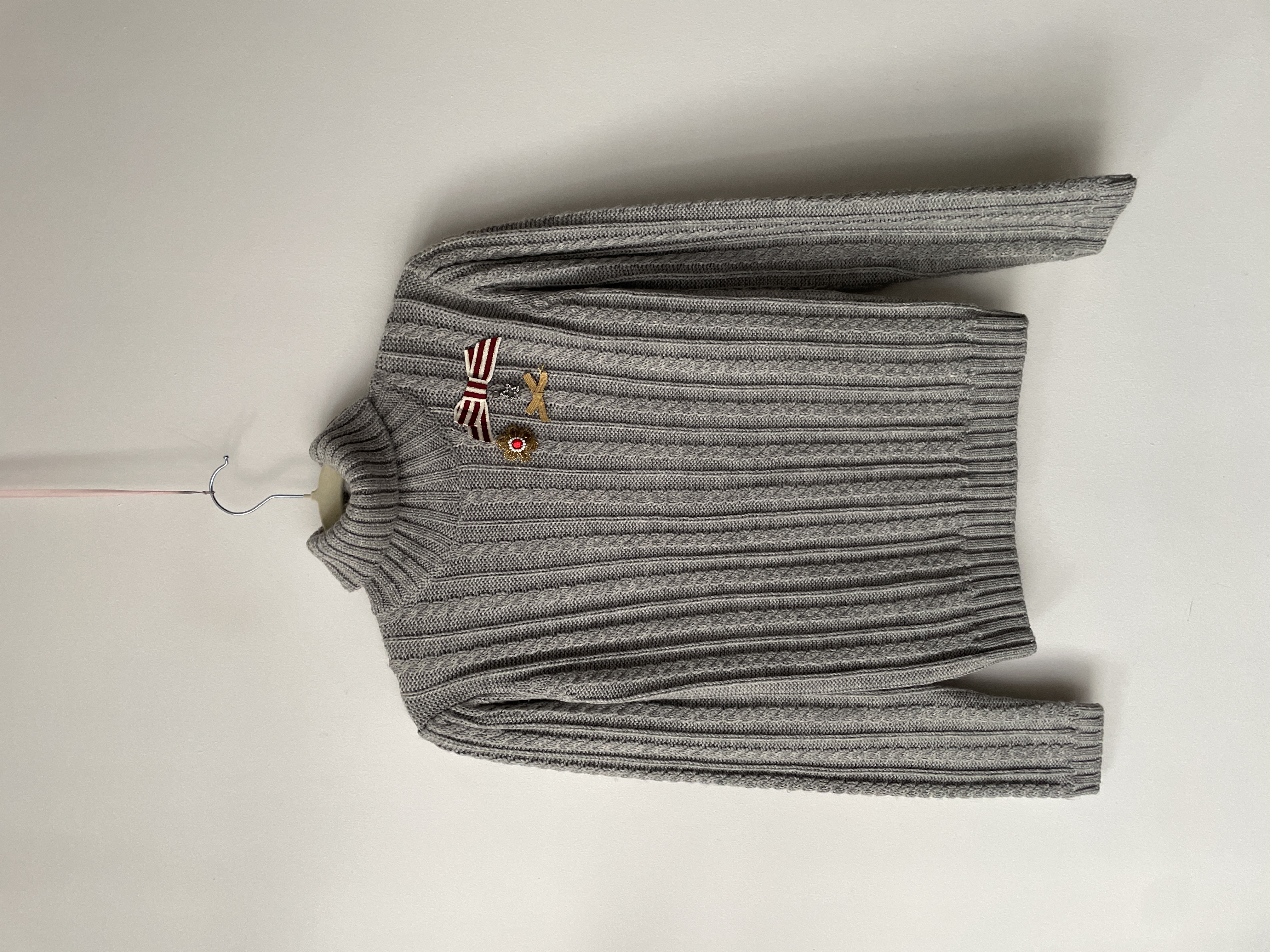 Sweater tortua gris lana. Talla: 160/72 niña (S) 1