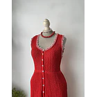 Vestido hilo rojo. Talla: M 2