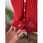 Vestido hilo rojo. Talla: M 3