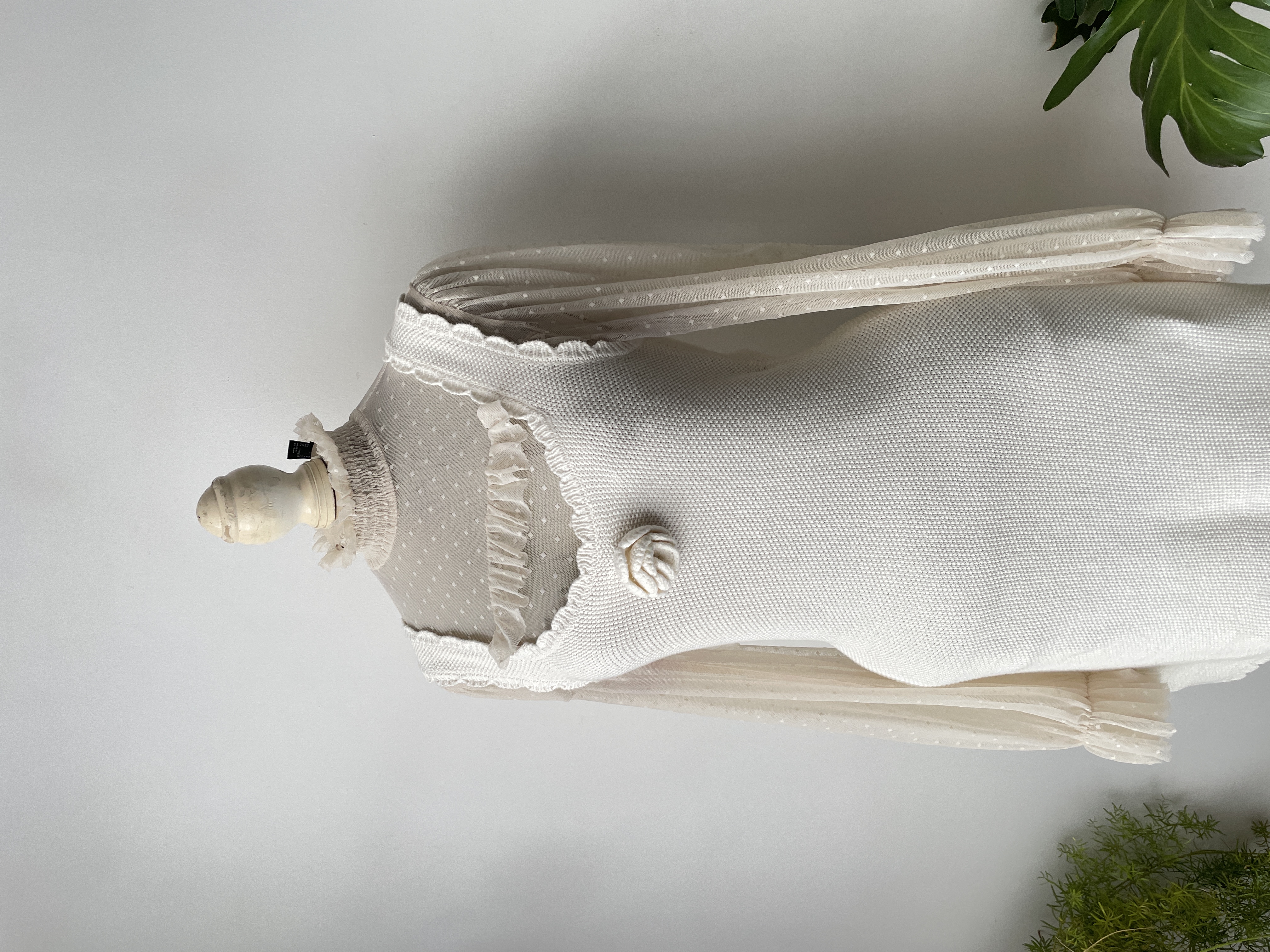 Vestido hilo blanco. Talla: M  2